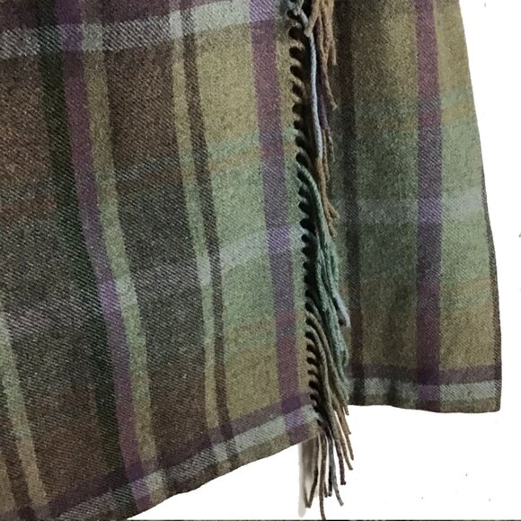 Lauren Ralph Lauren Plaid Fringe Trim Tweed Mini Skirt - Picture 7 of 13